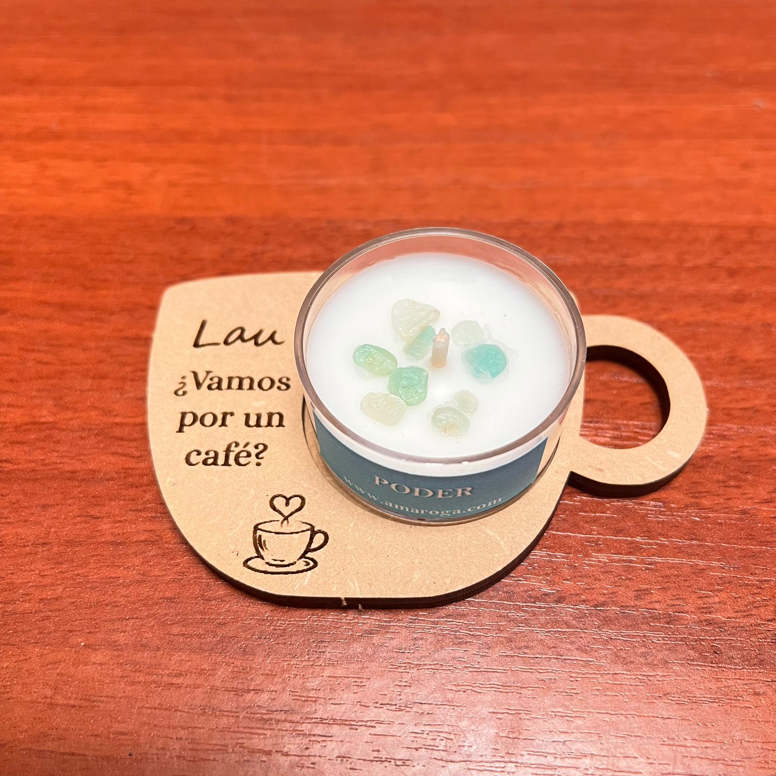amaroga-recordatorio-café-porta-vela-con-vela