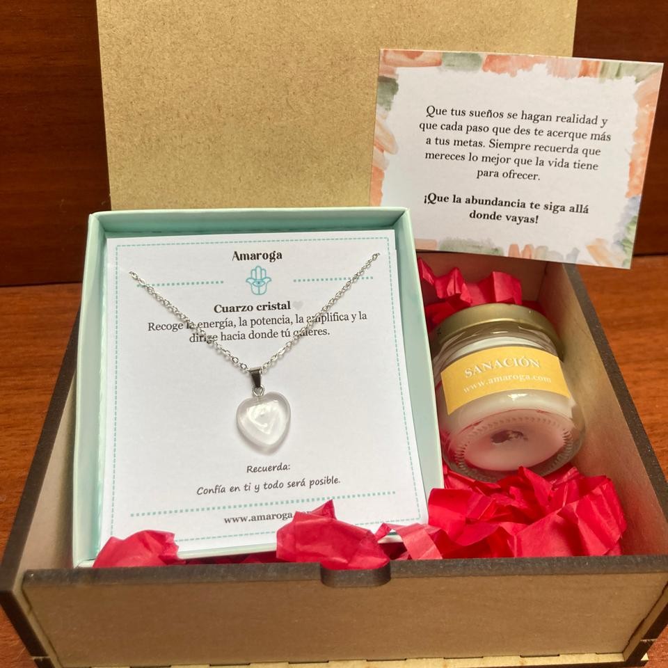 amaroga-cajita-collar-corazón-pequeño-con-vela-mini-cuarzo-cristal-sanacion