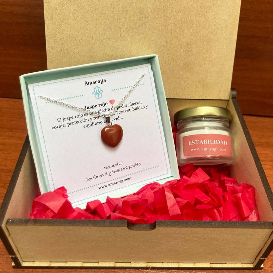 amaroga-cajita-collar-corazón-pequeño-con-vela-mini-jaspe-rojo-estabilidad